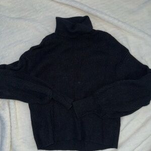 Miami Black Cowl Neck Sweater